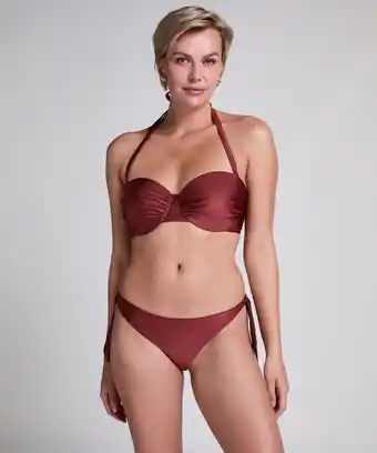 Hunkemoller Hunkemöller Cheeky bikinibroekje Dune Rood aanbieding