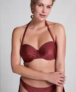 Hunkemoller Hunkemöller Bandeau bikinitop Dune Rood aanbieding