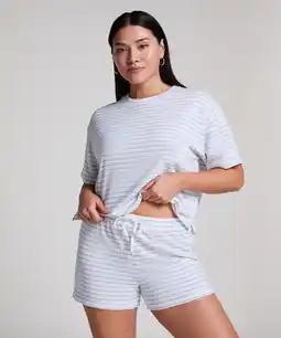 Hunkemoller Hunkemöller Shorts Katoen Blauw aanbieding