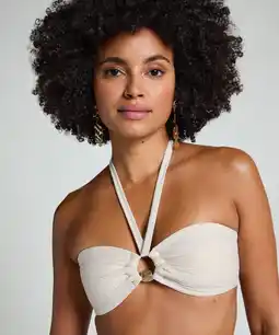 Hunkemoller Hunkemöller Chile bandeau bikini top Wit aanbieding