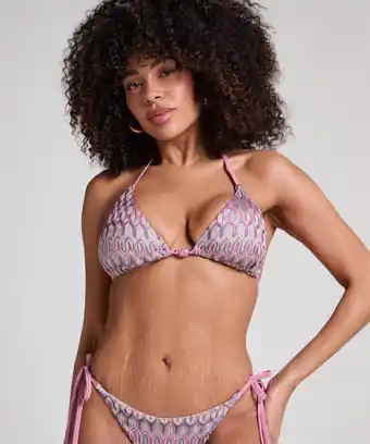 Hunkemoller Hunkemöller Triangel bikinitop Cali Roze aanbieding