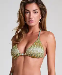 Hunkemoller Hunkemöller Triangel bikinitop Cali Groen aanbieding