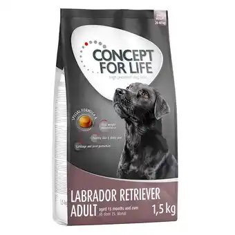 Zooplus 1,5 kg Labrador Retriever Adult Concept for Life Hondenvoer aanbieding