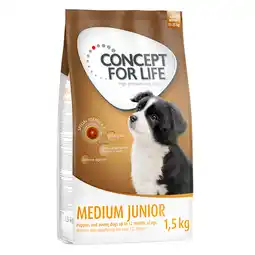 Zooplus 1,5 kg Medium Junior Concept for Life Hondenvoer aanbieding