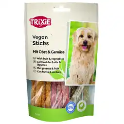 Zooplus Voordeelpakket: 6x 100g Trixie Vegan Sticks met fruit & groenten hondensnacks aanbieding