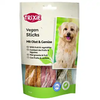 Zooplus Voordeelpakket: 6x 100g Trixie Vegan Sticks met fruit & groenten hondensnacks aanbieding
