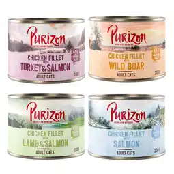 Zooplus 6 x 200g Purizon natvoer - Adult Kattenvoer Mixpakket aanbieding