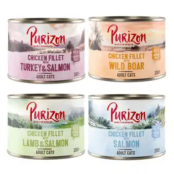 Zooplus 6 x 200g Purizon natvoer - Adult Kattenvoer Mixpakket aanbieding