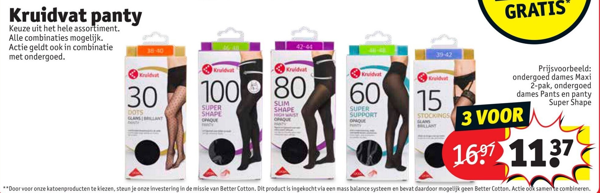 Panty aanbieding bij Kruidvat