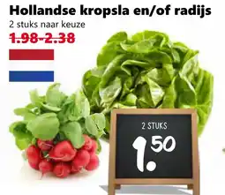 Coop Hollandse kropsla en/of radijs aanbieding