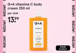 Etos Q+A vitamine C body cream 250 ml aanbieding