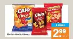Albert Heijn Alle Chio chips 70-125 gram aanbieding