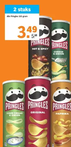 Albert Heijn Alle Pringles 165 gram aanbieding