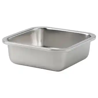 IKEA Ikea 365+ Voorraaddoos, vierkant/roestvrij staal, 600 ml aanbieding