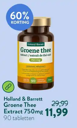 Holland & Barrett Holland & Barrett Groene Thee Extract aanbieding