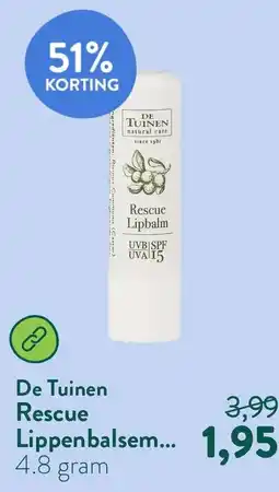 Holland & Barrett De Tuinen Rescue Lippenbalsem aanbieding
