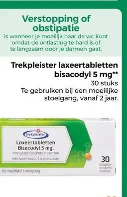 Trekpleister Trekpleister laxeertabletten bisacodyl 5 mg 30 stuks aanbieding