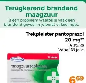 Trekpleister Trekpleister pantoprazol 20 mg** 14 stuks aanbieding