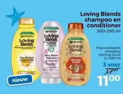 Trekpleister Loving Blends shampoo en conditioner 300-250 ml aanbieding