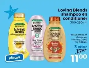 Trekpleister Loving Blends shampoo en conditioner 300-250 ml aanbieding