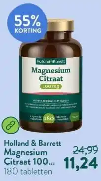 Holland & Barrett Magnesium Citraat 100 mg aanbieding