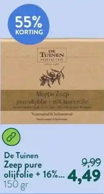 Holland & Barrett Zeep pure olijfolie + 16% laurierolie aanbieding