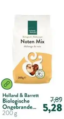 Holland & Barrett Biologische Ongebrande Notenmix aanbieding