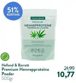 Holland & Barrett Premium Hennepproteïne Poeder aanbieding