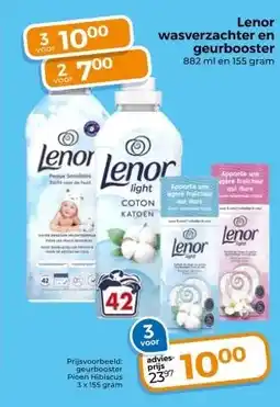 Trekpleister Lenor wasverzachter en geurbooster 882 ml en 155 gram aanbieding
