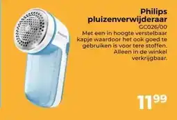 Trekpleister Philips pluizenverwijderaar GC026/00 aanbieding