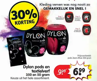 Kruidvat Dylon pod en textielverf 350g aanbieding