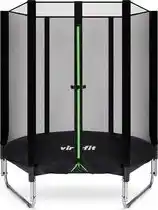 Bol.com VirtuFit Kinder Trampoline met Veiligheidsnet - 140 cm - Water- en UV-bestendig - Stevig Frame aanbieding