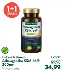 Holland & Barrett Holland&Barrett Ashwagandha KSM-66Ⓡ aanbieding