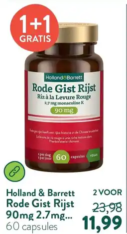 Holland & Barrett Holland&Barrett Rode Gist Rijst aanbieding