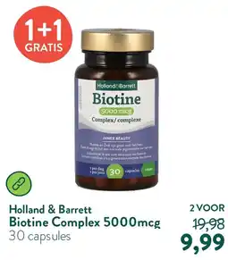 Holland & Barrett Holland&Barrett Biotine Complex 5000 mcg aanbieding