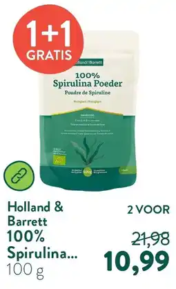 Holland & Barrett Holland & Barrett 100% Spirulina aanbieding
