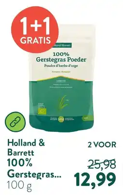 Holland & Barrett Holland & Barrett 100% Gerstegras aanbieding