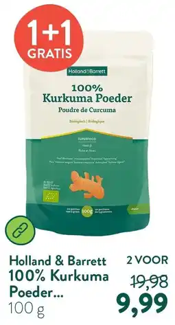 Holland & Barrett Holland&Barrett 100% Kurkuma Poeder aanbieding