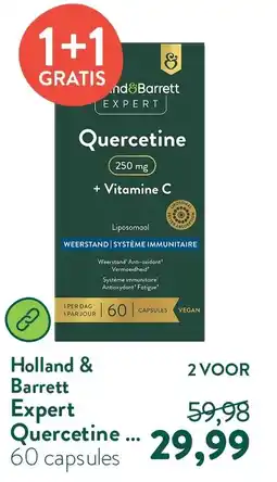 Holland & Barrett Holland & Barrett Expert Quercetine aanbieding