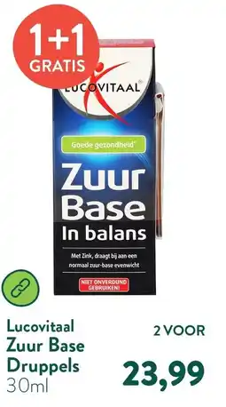 Holland & Barrett Lucovitaal Zuur Base Druppels aanbieding