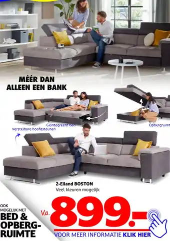 Seats and Sofas 2-Eiland BOSTON aanbieding