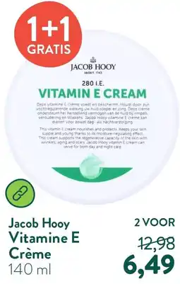 Holland & Barrett Jacob Hooy Vitamine E Crème aanbieding