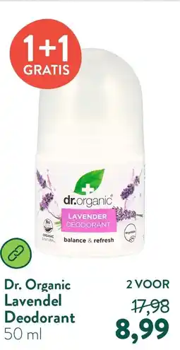 Holland & Barrett Dr. Organic Lavendel Deodorant aanbieding