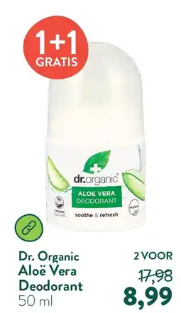 Holland & Barrett Dr. Organic Aloë Vera Deodorant aanbieding