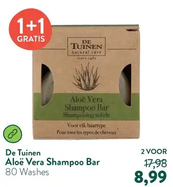 Holland & Barrett De Tuinen Aloë Vera Shampoo Bar aanbieding