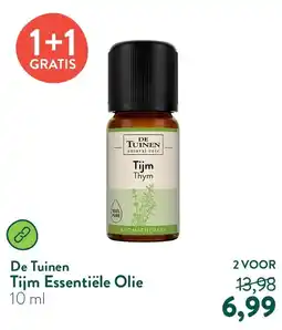 Holland & Barrett De Tuinen Tijm Essentiële Olie aanbieding