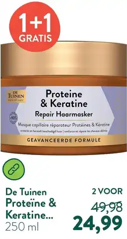 Holland & Barrett De Tuinen Proteïne & Keratine Repair Haarmasker aanbieding