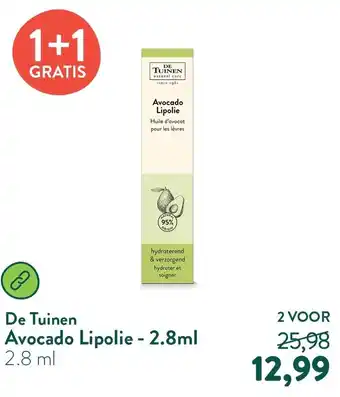 Holland & Barrett De Tuinen Avocado Lipolie aanbieding