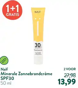 Holland & Barrett Naïf Minerale Zonnebrandcrème SPF30 aanbieding