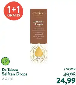 Holland & Barrett De Tuinen Selftan Drops aanbieding